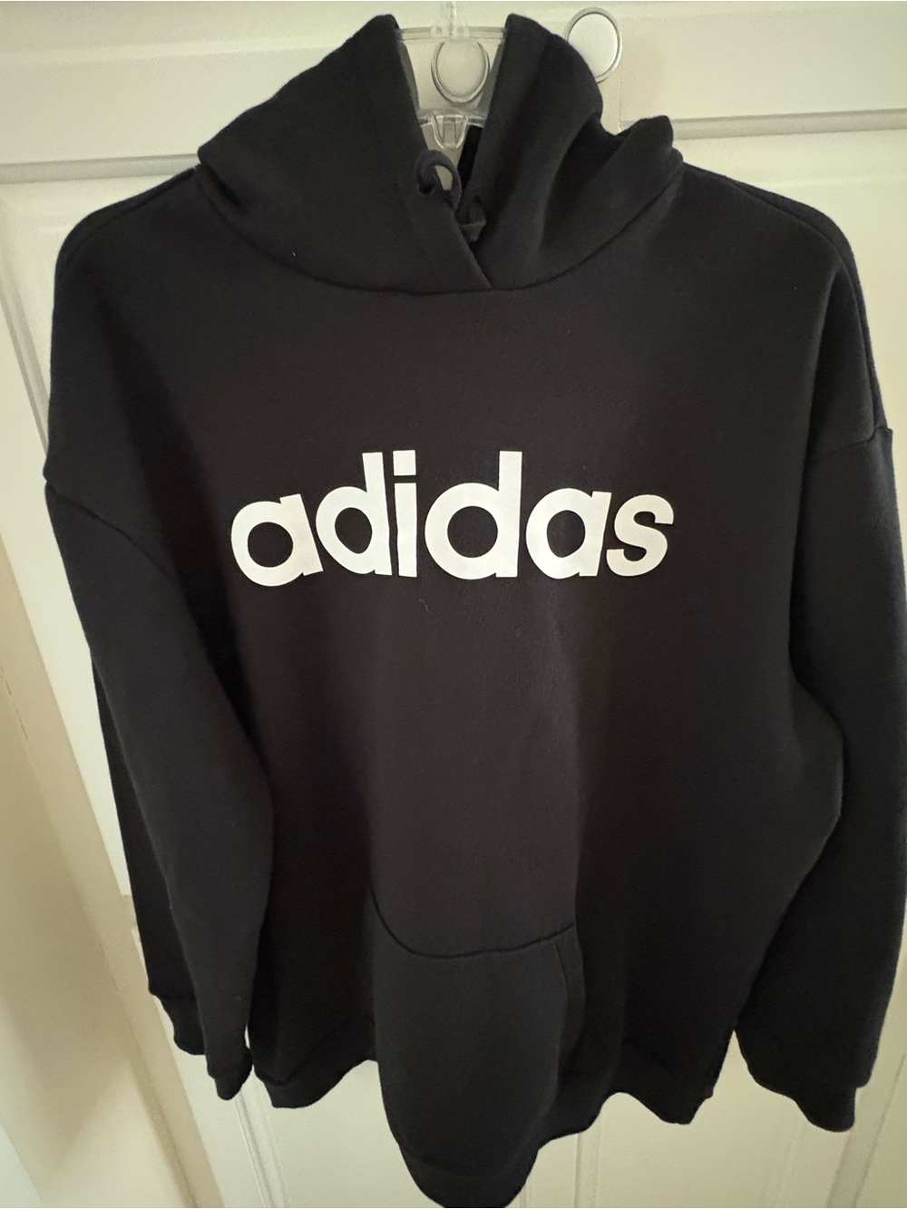 Adidas Black Hoodie. Size L